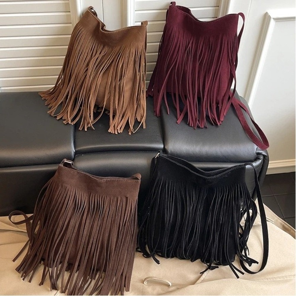 Ethnic Fashion Collection - Модная замшевая сумка через плечо с