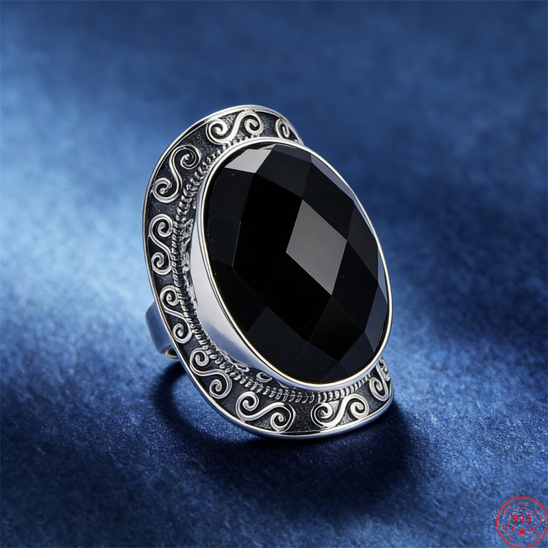 Men'S Ethnic Fashion Trends - Новые серебряные кольца BOCAI S925 для