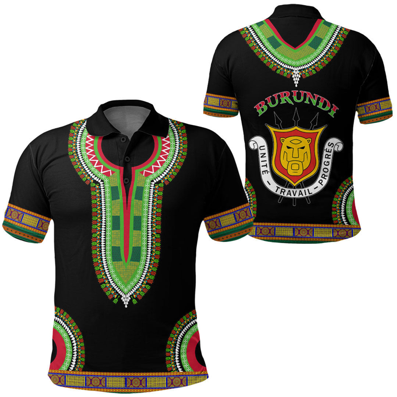 Мужская рубашка-поло с 3D-прин – обзор и цена Dashiki Shirt Men