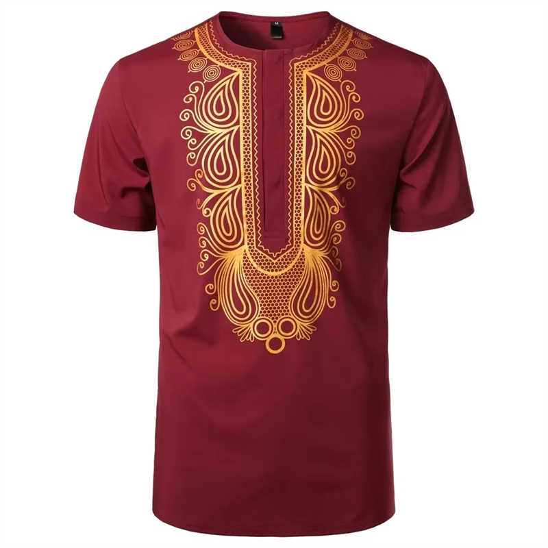 Модная мужская дизайнерская фу – обзор и цена Dashiki Shirt Men