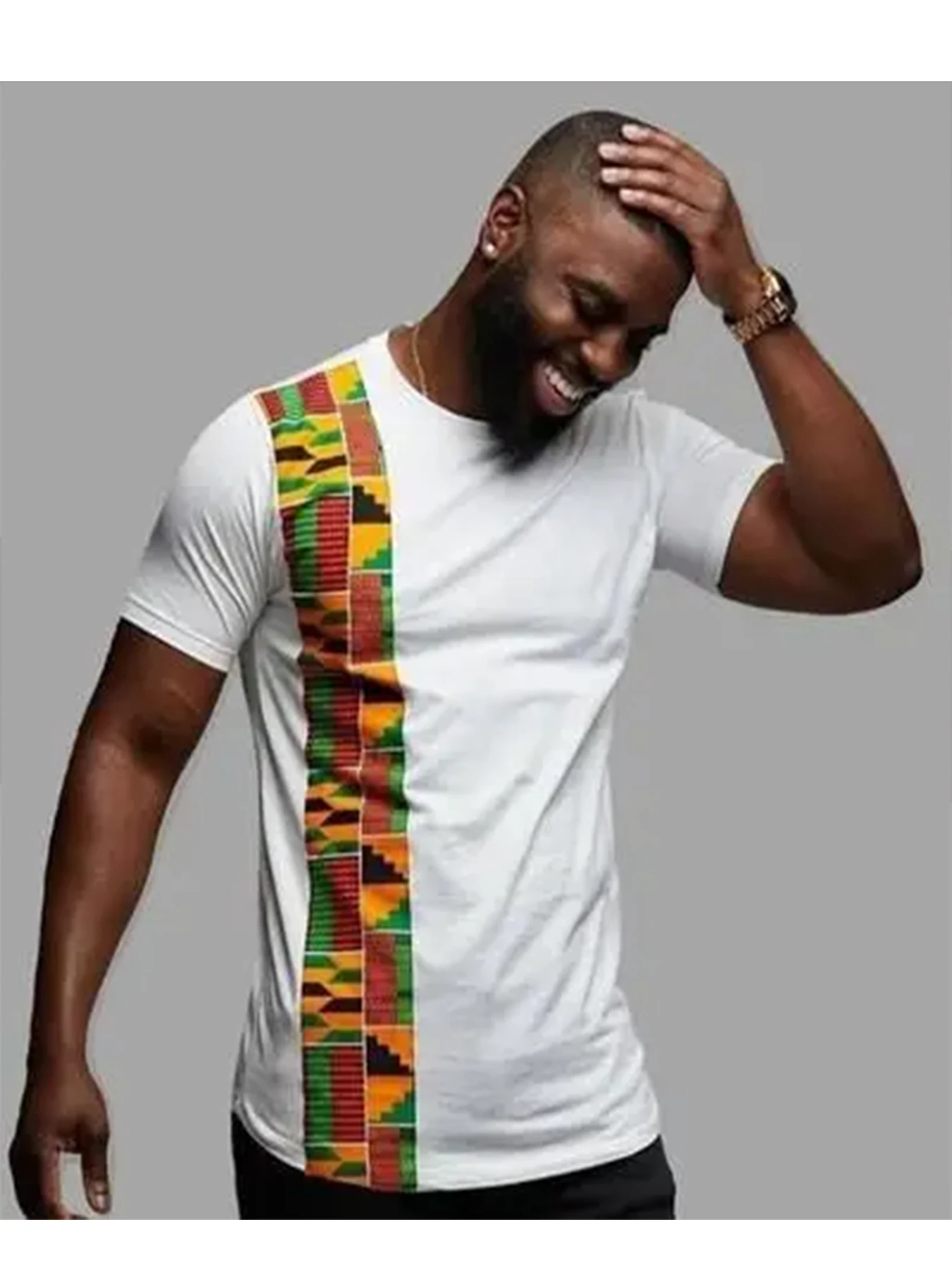 Мужская футболка с африканским – обзор и цена Dashiki Shirt Men