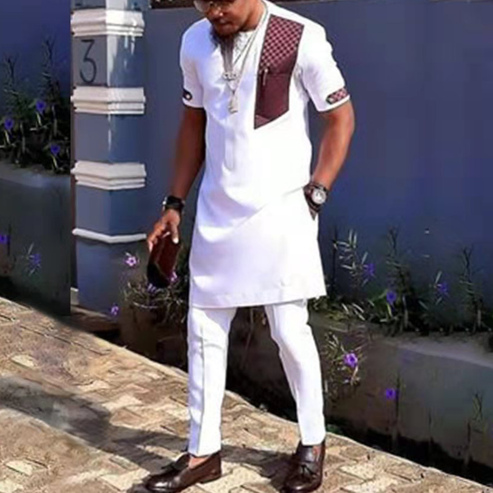 2024 африканская одежда для му – обзор и цена Dashiki Shirt Men