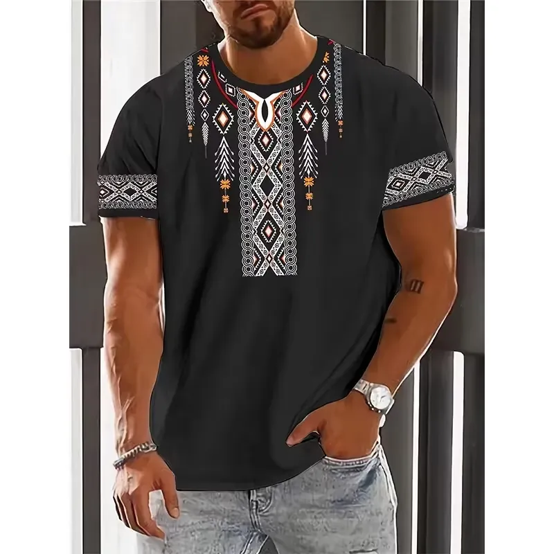 Футболка с африканским этничес – обзор и цена Dashiki Shirt Men